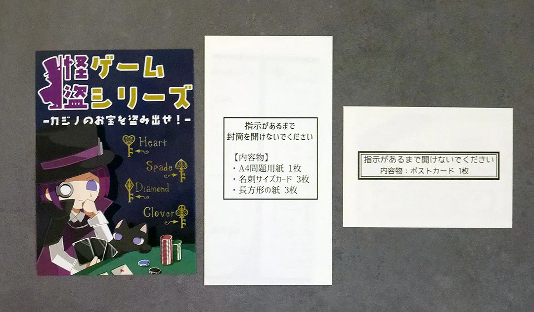 謎解きキット 怪盗ゲームシリーズ －カジノのお宝を盗み出せ！－ NoEscape作品